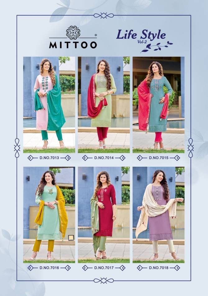 Mittoo Life Style Vol 2 Exclusive Designer Wear Wholesale Readymade Suits Catalog

